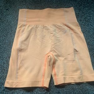 orange gymshark flex shorts size medium